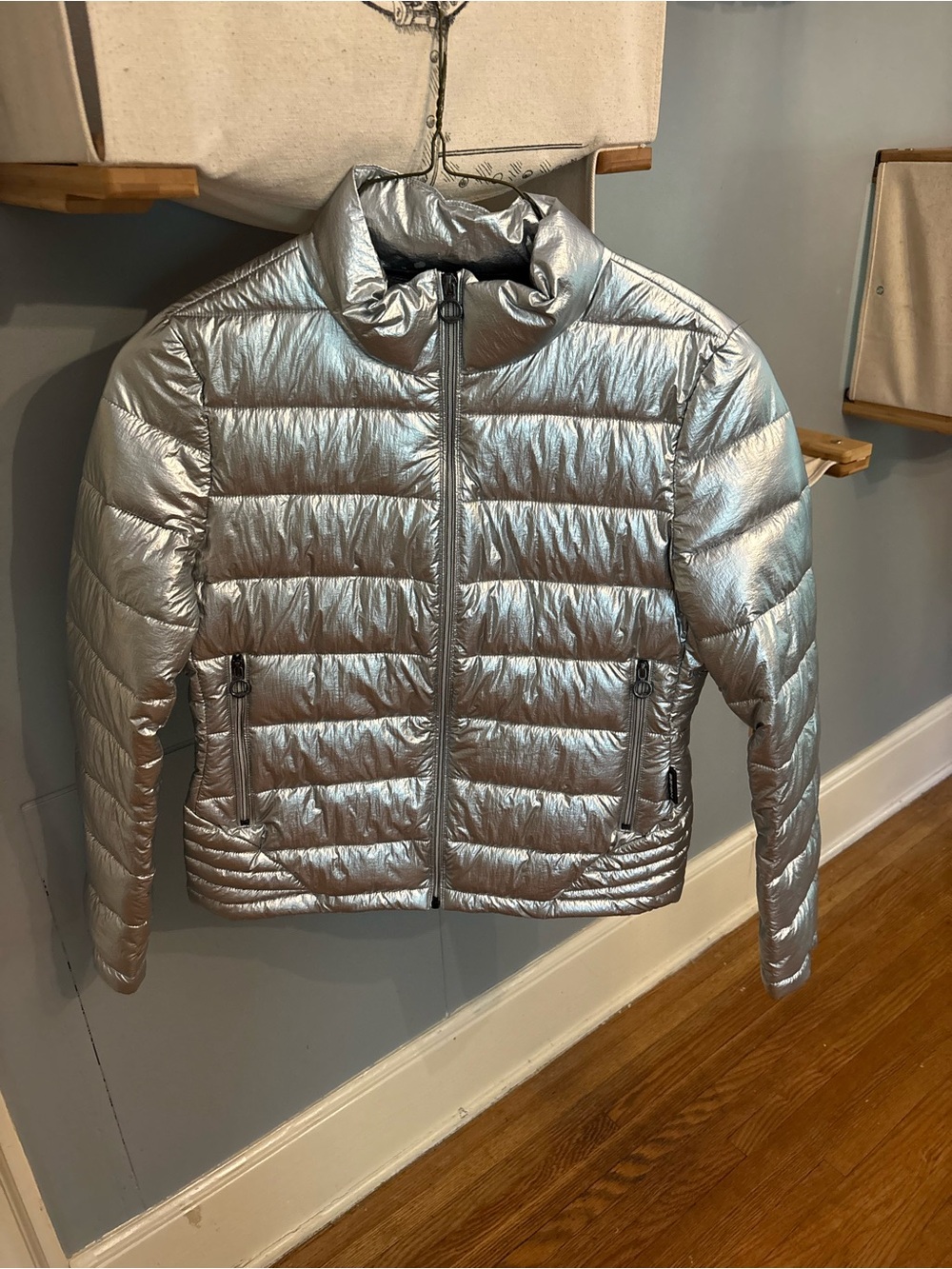 Noize Silver Packable Puffer Jacket - Women's Lightweight Coat